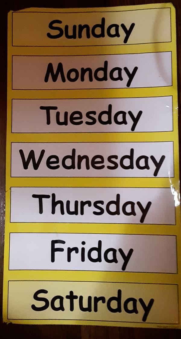 Days of the week