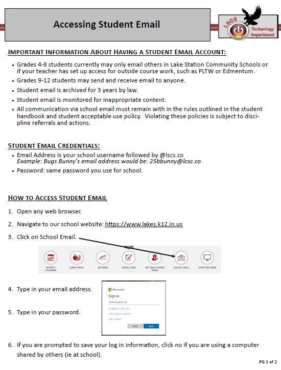 student email 